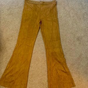 Forever 21 velvet bell bottoms